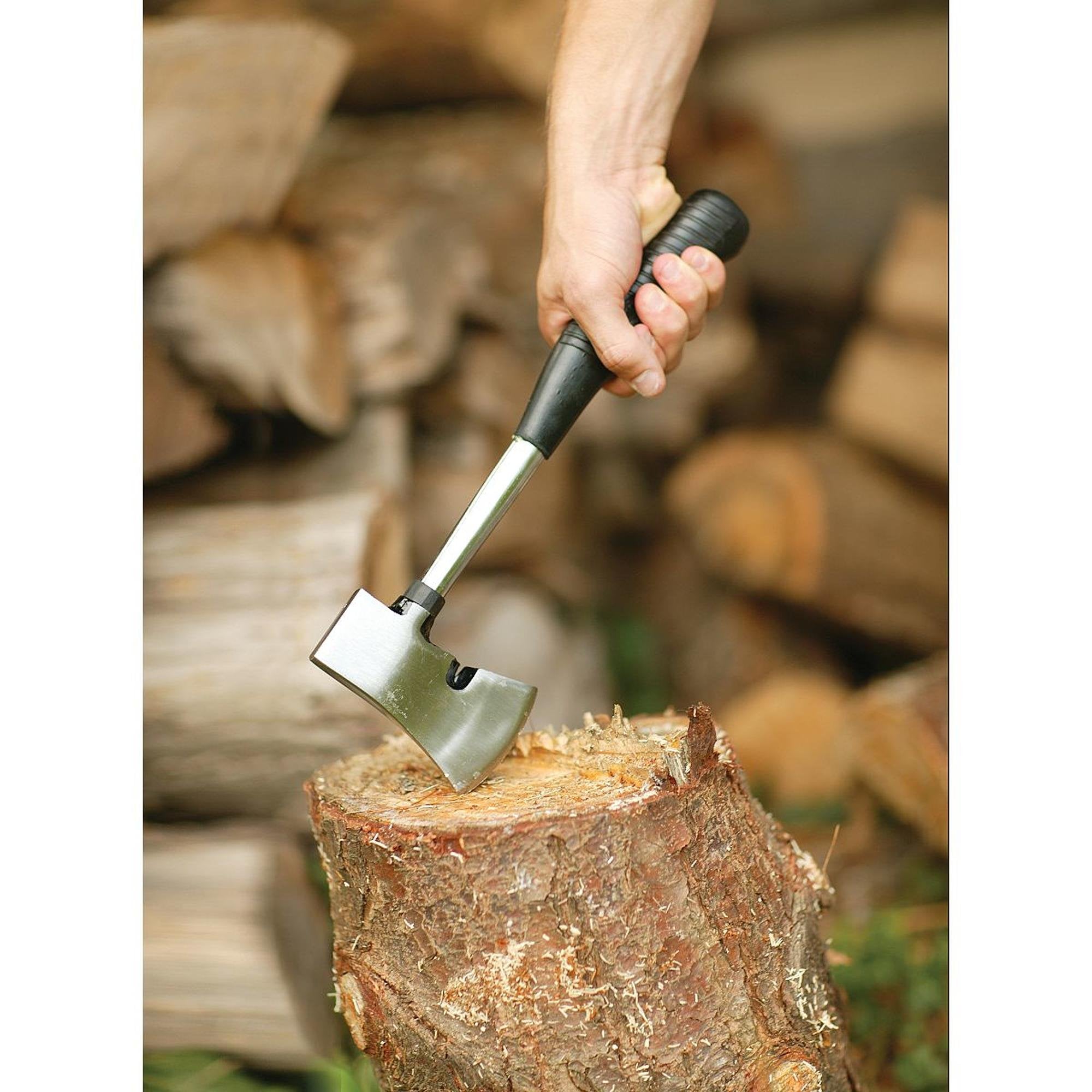 Coleman Camp Axe, Rugged Outdoor Hatchet, Dual-Use, Splitting Wood And Hammering Stakes, Durable Steel Head And Handle With Non-